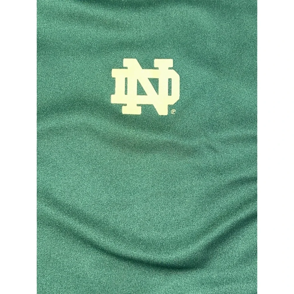 Notre Dame Polo Shirt Mens XL Green Adidas Climalite Adizero Fighting Irish Golf